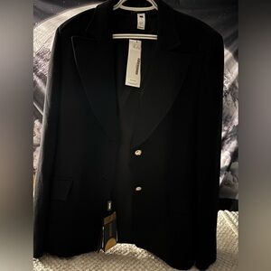 Versace Black Blazer Authentic With Medusa Button Luxury Designer Jacket.